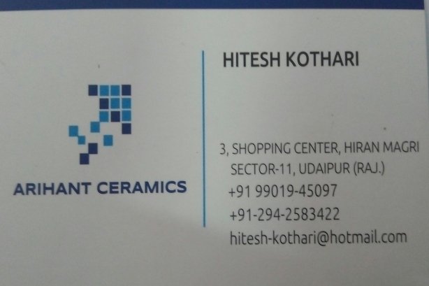 Arihant Ceramics - Sanitory / Hardware Images