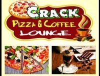 CRACK PIZZA AND COFFEE LAUNGE - Pizza logo